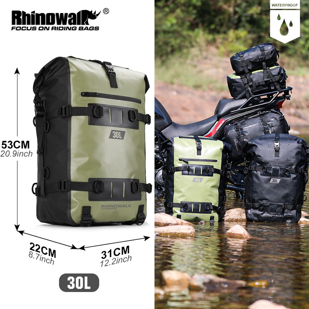 Cycling Gear Backpack - Rhinowalk bolsa traseira para motocicleta, 100%