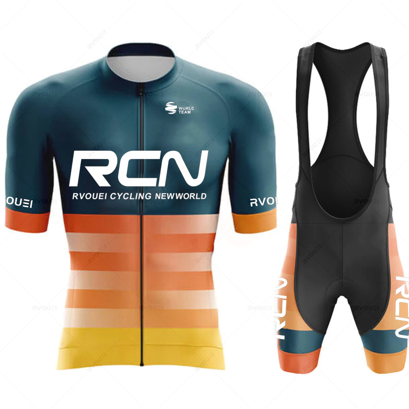 Cycling Gear Logo - Conjunto de Camisa de Ciclismo Masculina