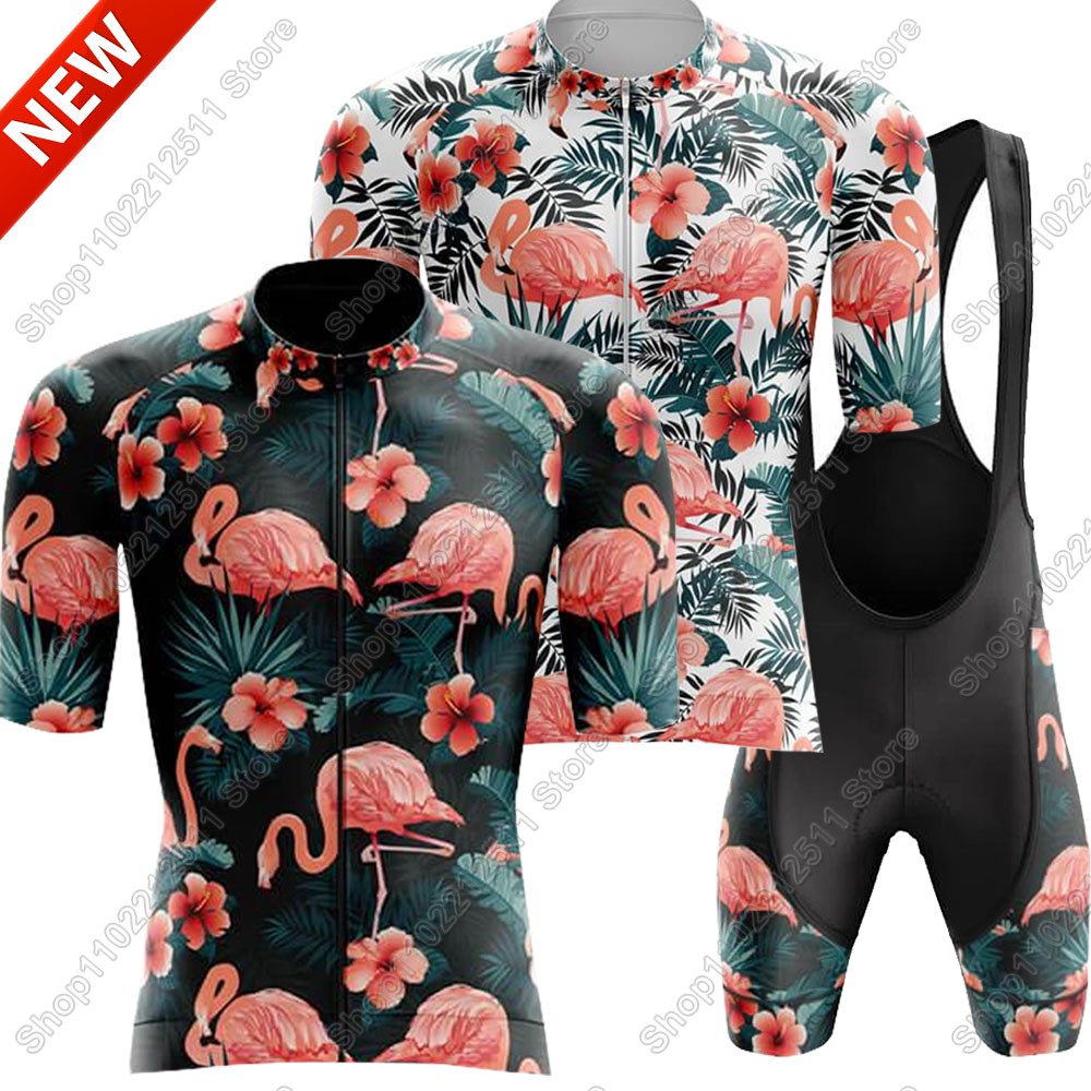 Cycling Gear Logo - 2025 flamingo conjunto camisa de ciclismo