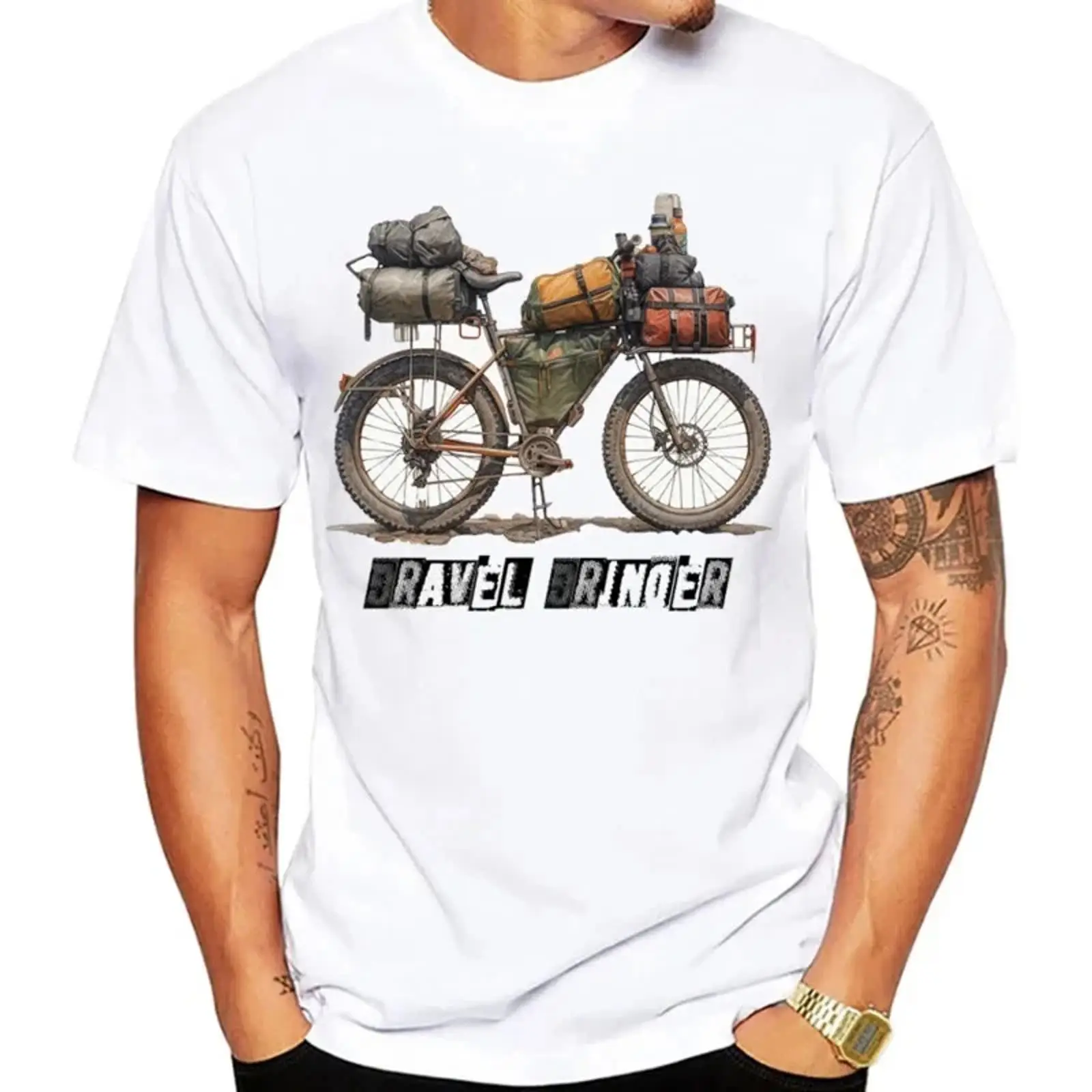 Cycling Gear Gravel - Camiseta de Ciclismo Gravel Bikepacking Masculina