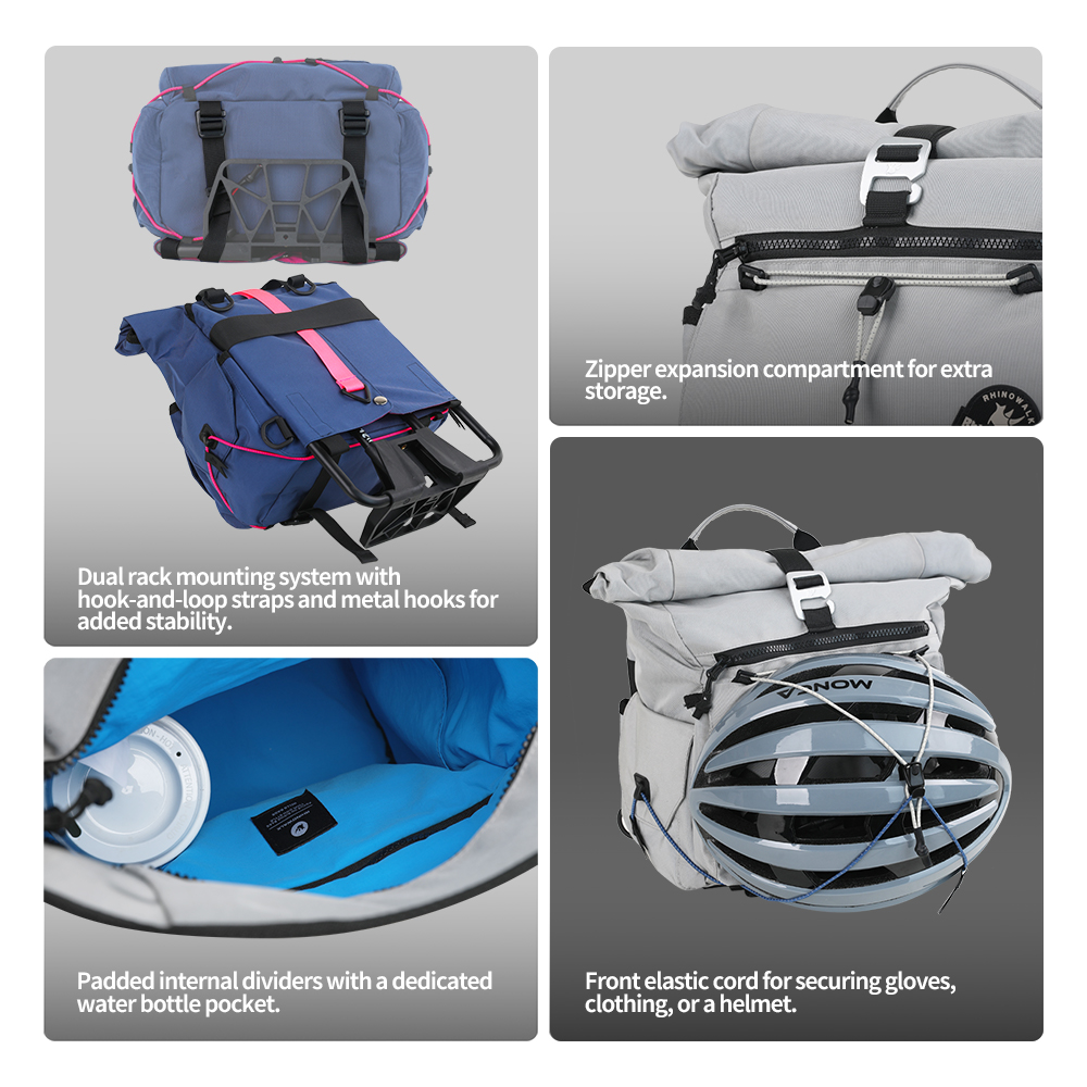 Bolsa de guidão para bicicleta - Cycling Gear Backpack avaliação e preço